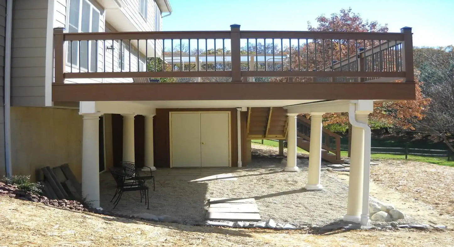 Deck Drain Membrane Z/50/12 (Black & Black) 50' long roll, for 12'' joist spacing, top side is black, down side is black